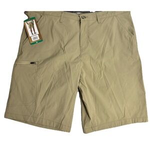 Weatherproof Men's Packable Hybrid Trail Short, Tan, 38 Dadcore